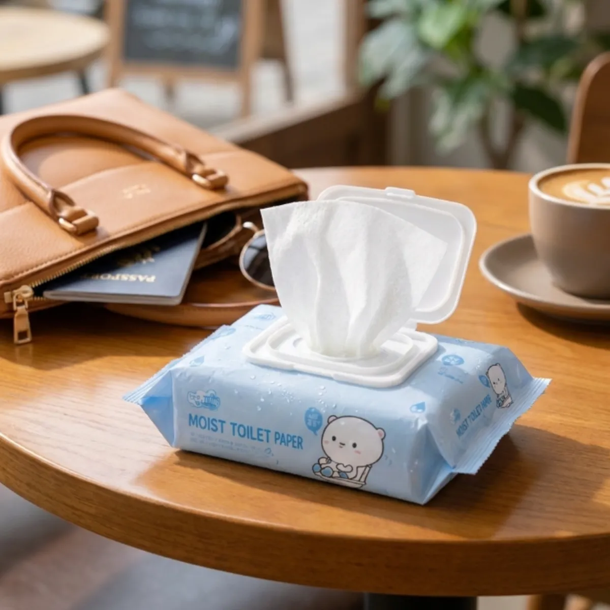 64-Piece Mini Travel Wet Wipes Pack