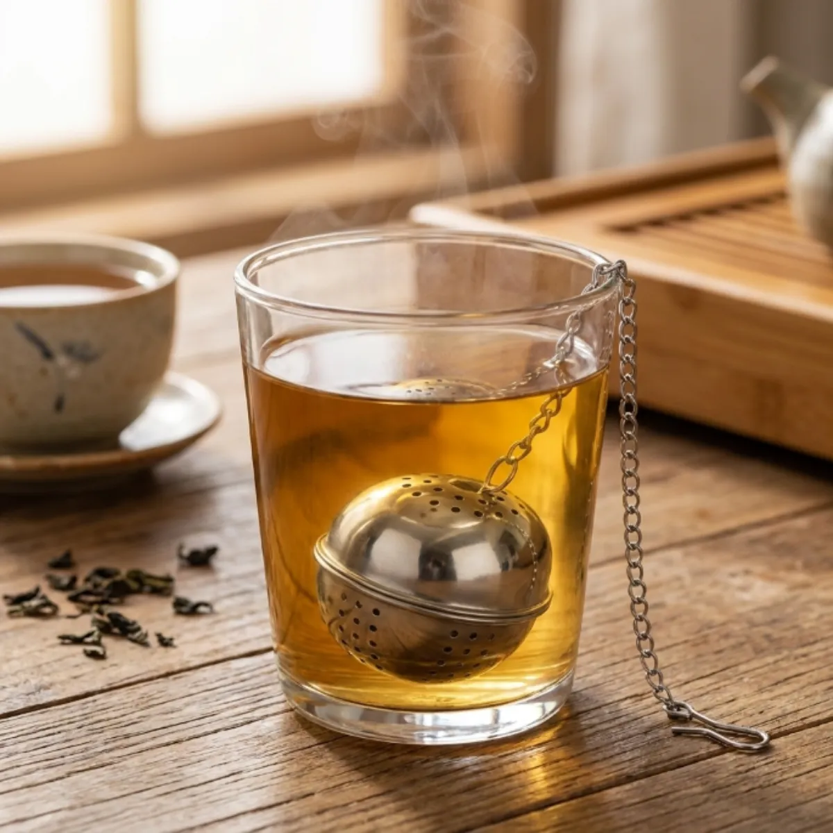 Stainless Steel Spice & Tea Ball Strainer - Image 2