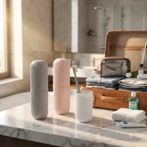 Travel Brush Holder for Toothbrush & Personal Care